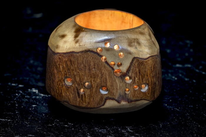 Talla de madera Piscis pequeña - Imagen 1