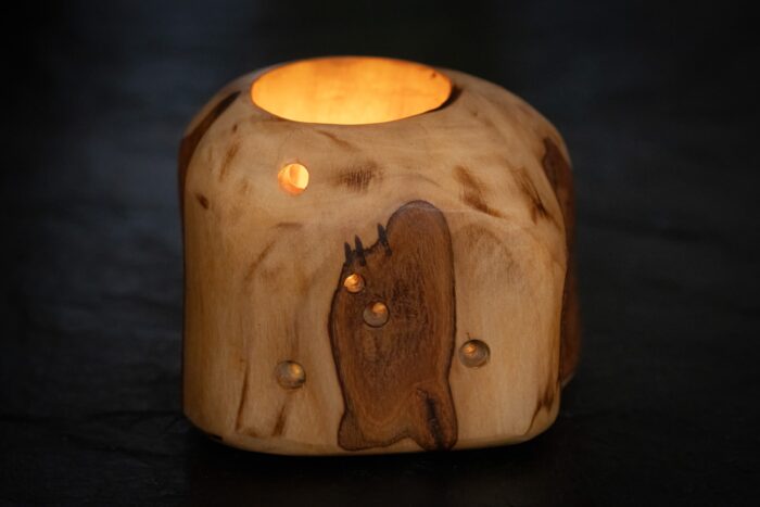 Talla de madera Cancer grande - Imagen 1